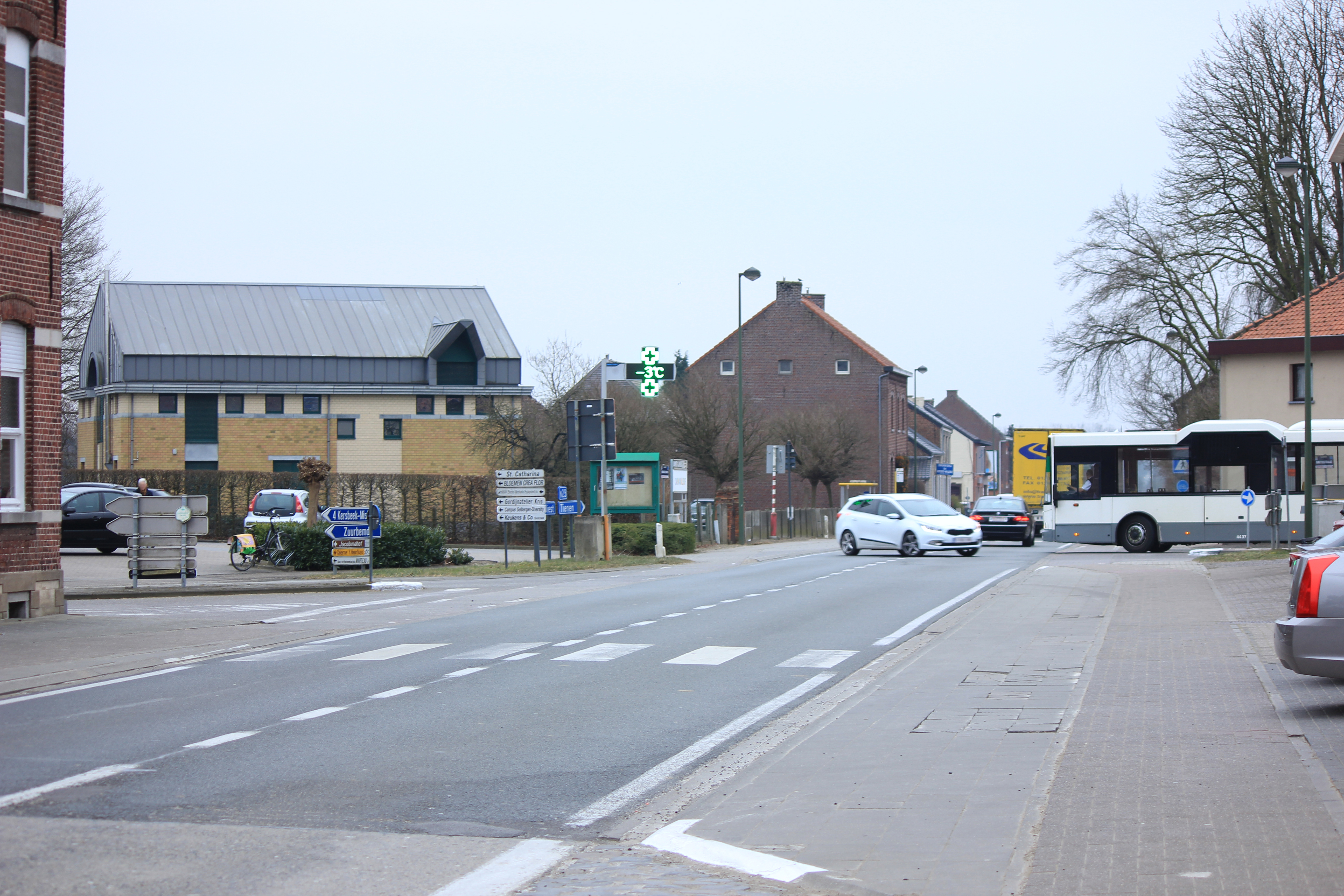 Kruispunt Tiensesteenweg (N29), Grotestraat en Zuurbemde